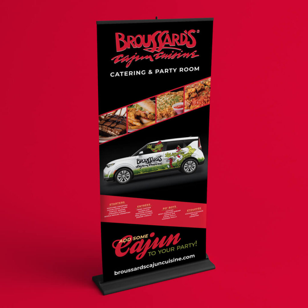 Broussard's Pull Up Banner