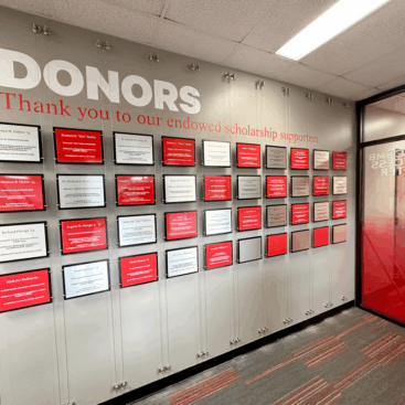 SEMO donors plaque wall