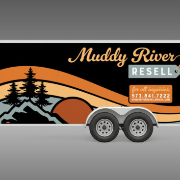 Muddy River Resell Trailer Wrap