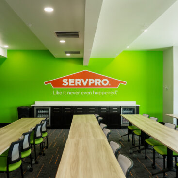 Servpro Green Wall
