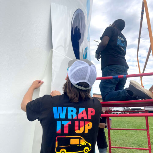 Work in progress of the cup being wrapped by tpc reveal.